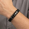 Flätat Band Armband Med Graverade Beads
