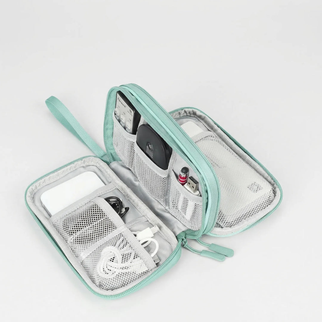 Cablivo - Double-Layer Travel Cable Organizer Pouch