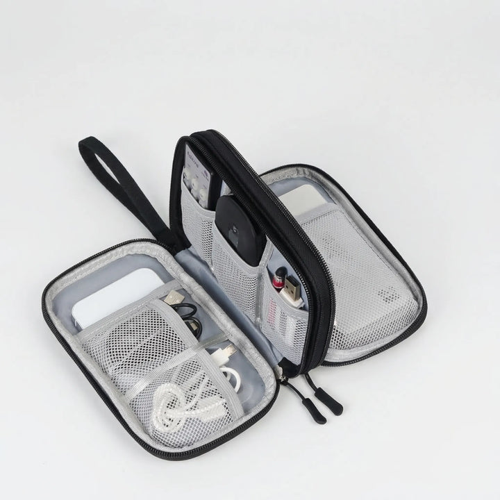 Cablivo - Double-Layer Travel Cable Organizer Pouch