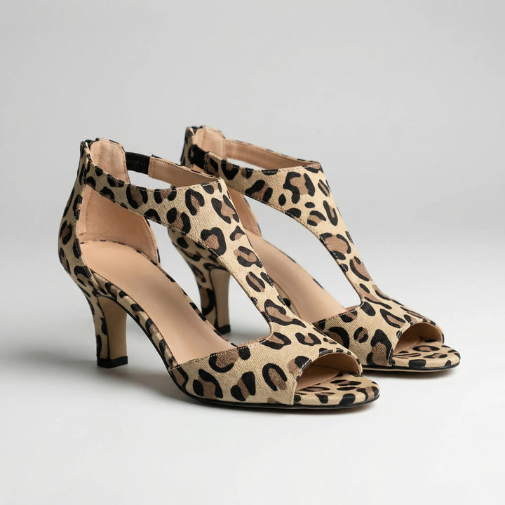 Caletti - Peep-Toe Heeled Sandal With Cutout Detail