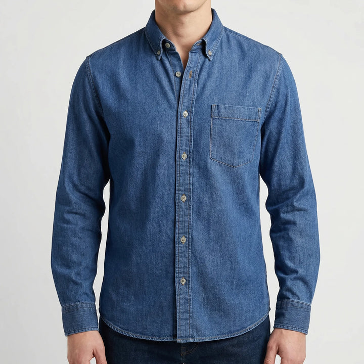 Calvoro - Long Sleeve Button-Up Casual Shirt