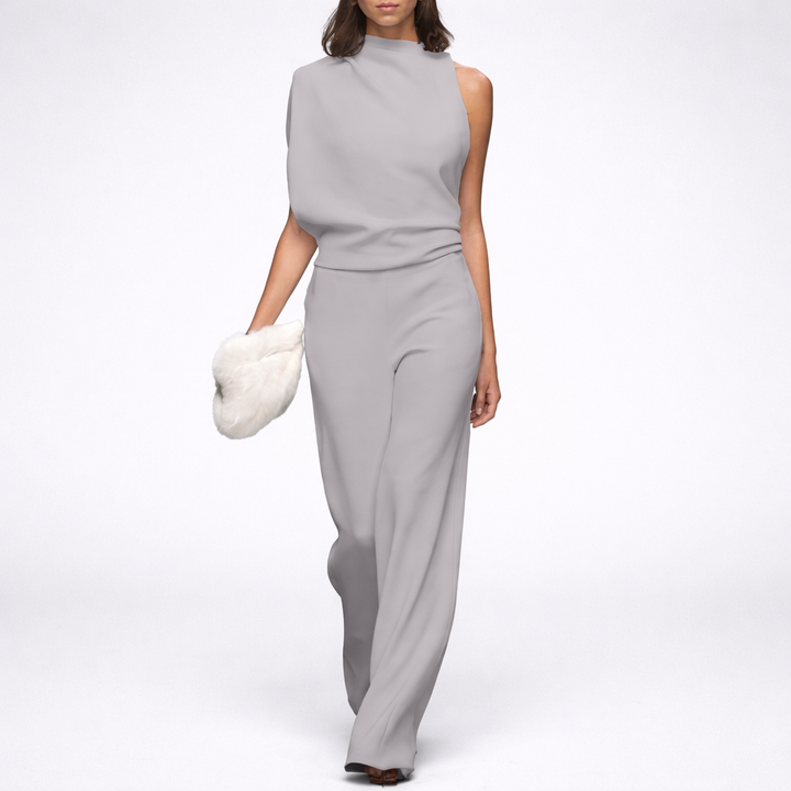 Ärmlös Jumpsuit med Öppen Bak för Kvinnor