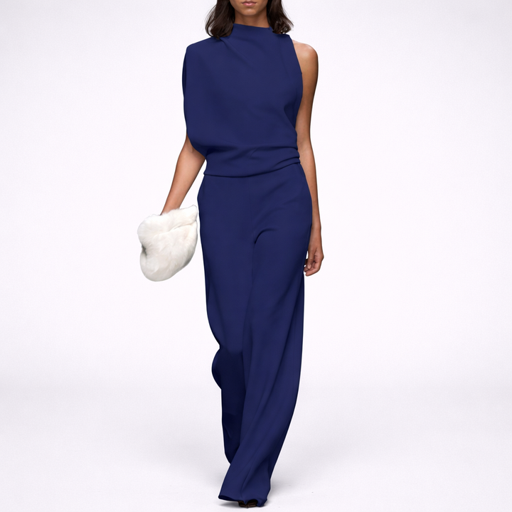 Ärmlös Jumpsuit med Öppen Bak för Kvinnor