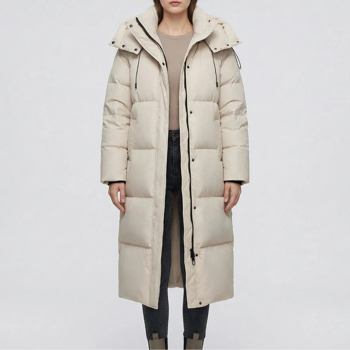 Chilluxe - Long Hooded Insulated Puffer Jacket