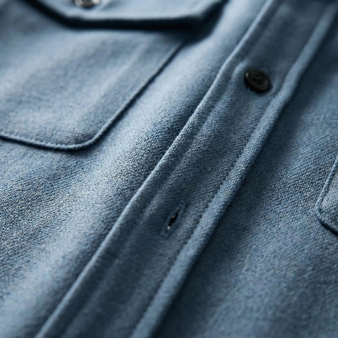 Classivo - Long Sleeve Button-Down Chest Pocket Shirt