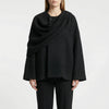 Draperad Cape-Stil Kappa för Kvinnor