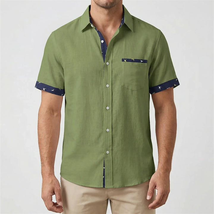 Coastlyn - Short Sleeve Button-Down Casual Shirt