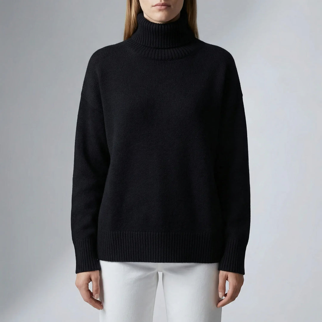 Colvene - Turtleneck Knit Sweater For Women