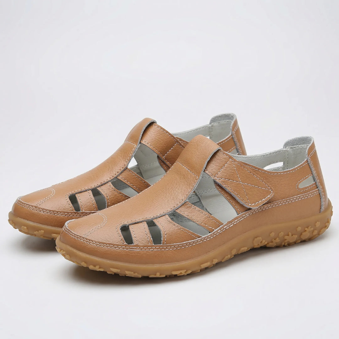 Comfavra - Closed-Toe Adjustable Strap Sandal