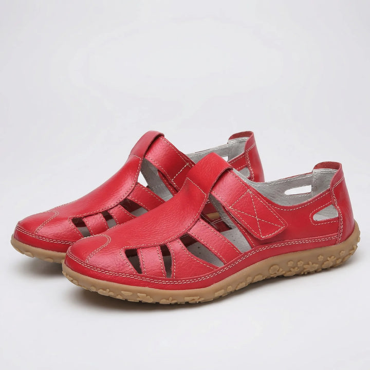 Comfavra - Closed-Toe Adjustable Strap Sandal