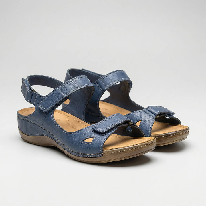 Cushvera - Open Toe Low Platform Sandal