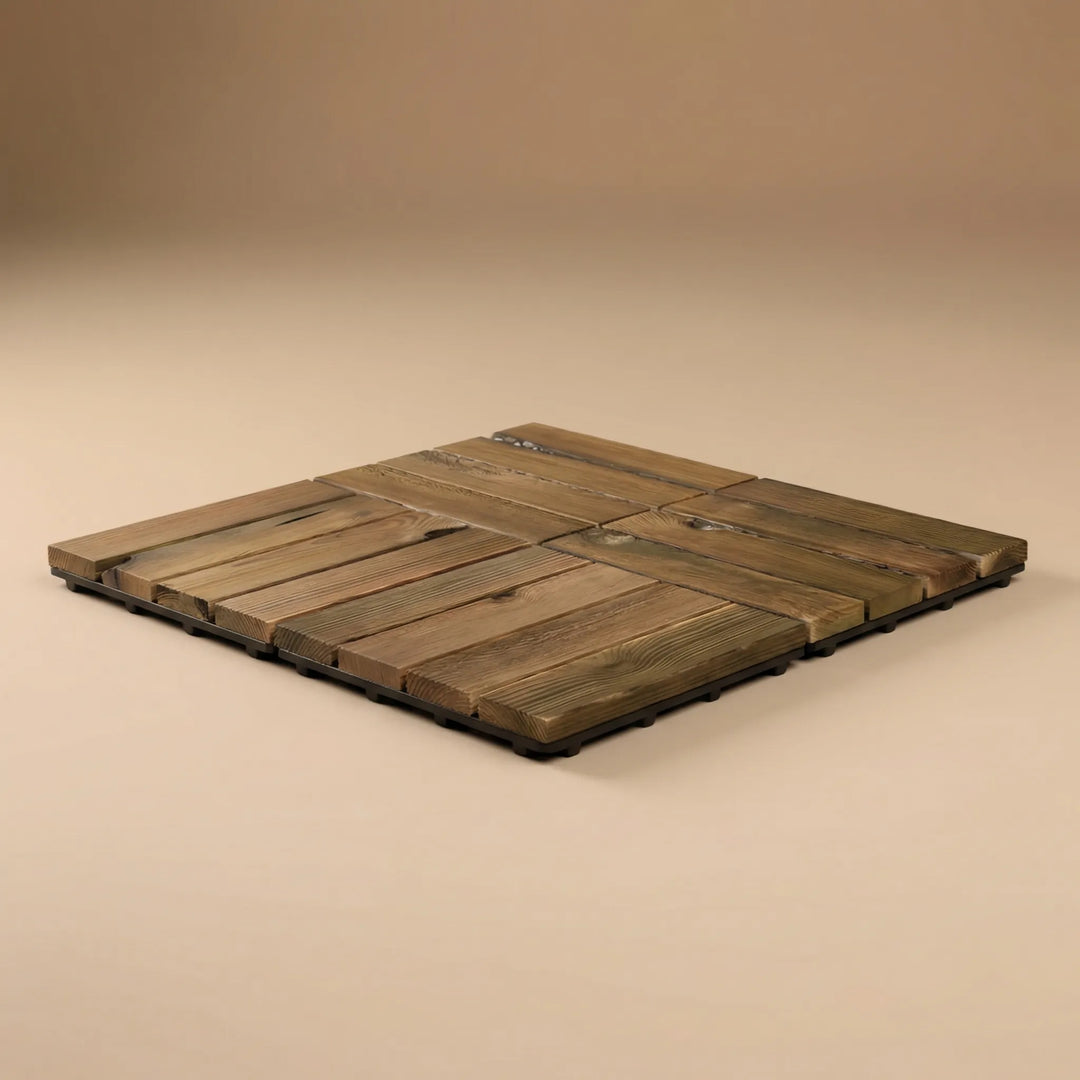Deckora - Interlocking Outdoor Wood Floor Tile