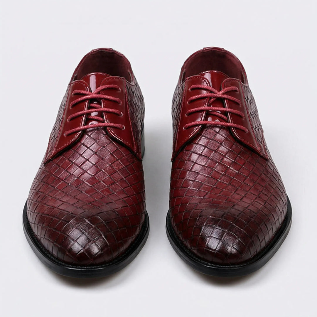 Dressivo - Textured Leather Lace-Up Dress Shoe