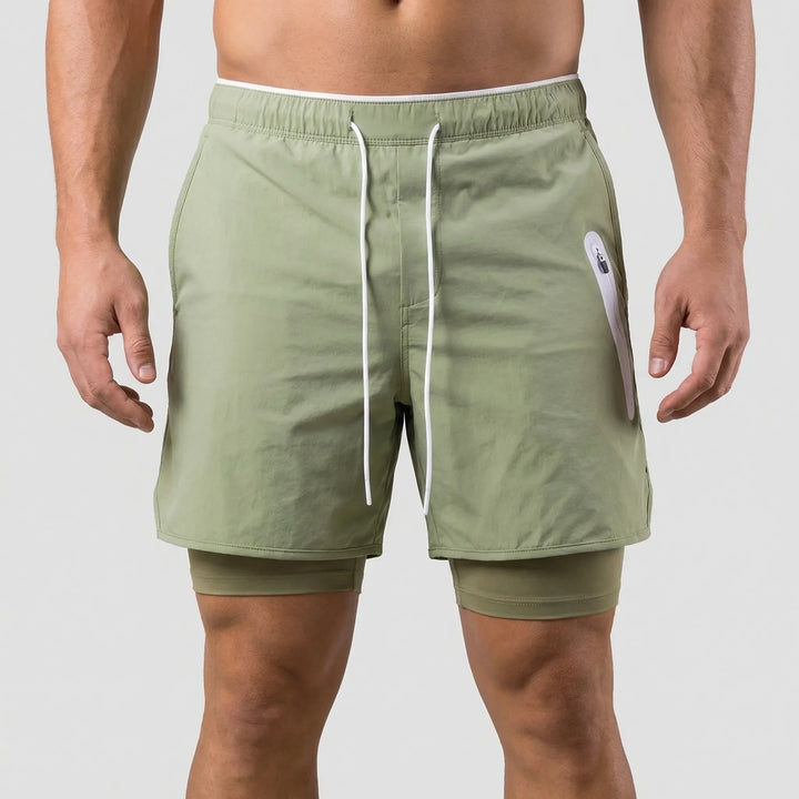 Dualstride - 2-In-1 Compression Training Shorts