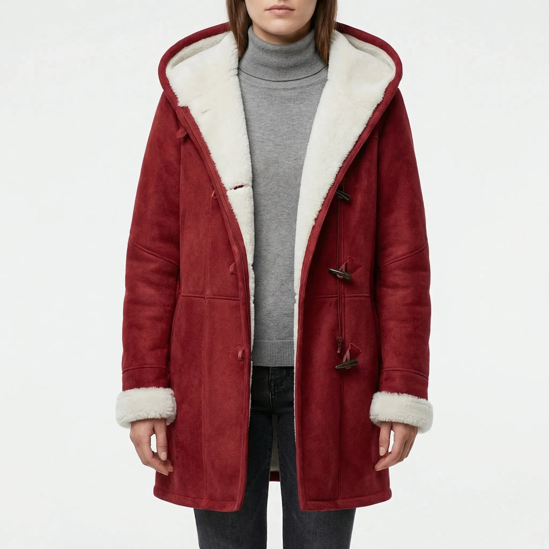 Dusklen - Hooded Toggle-Front Women's Coat