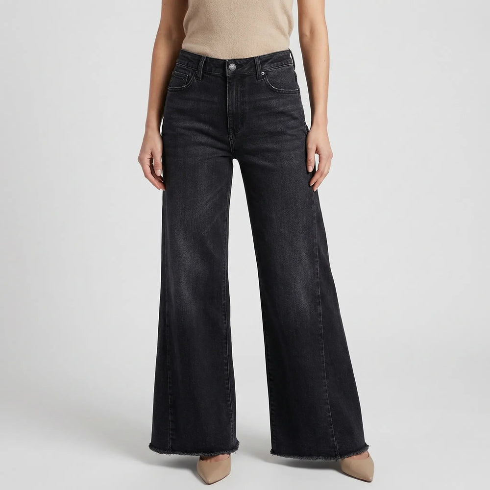Flairova - Wide Leg Relaxed Straight Cut Jeans