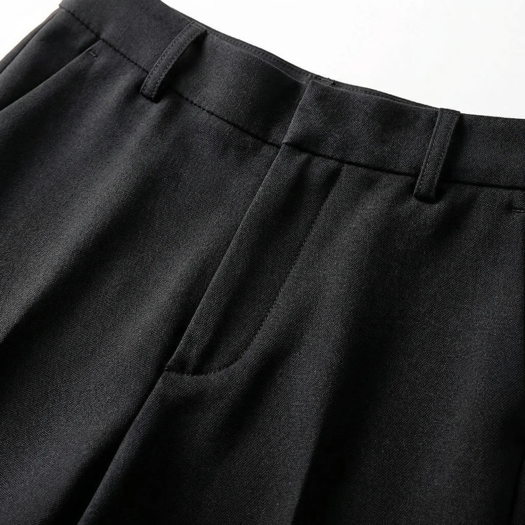 Flarova - High Waist Slim Fit Flared Trousers