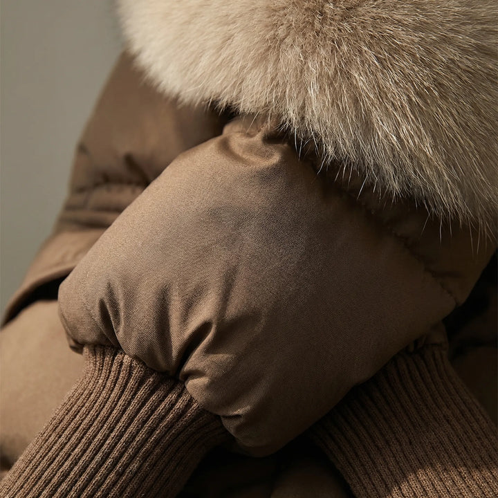 Flurova - Quilted Puffer Jacket With Fur Collar