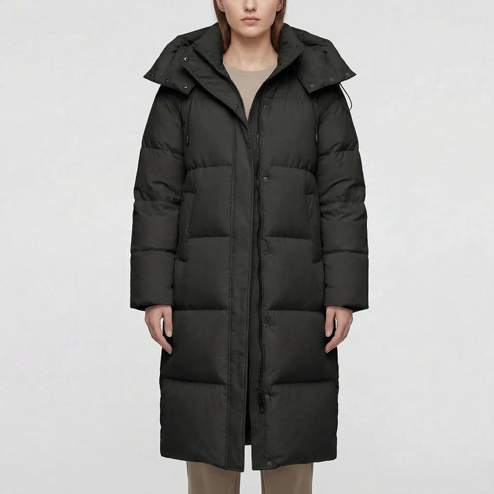Frostella - Hooded Long Puffer Jacket For Women