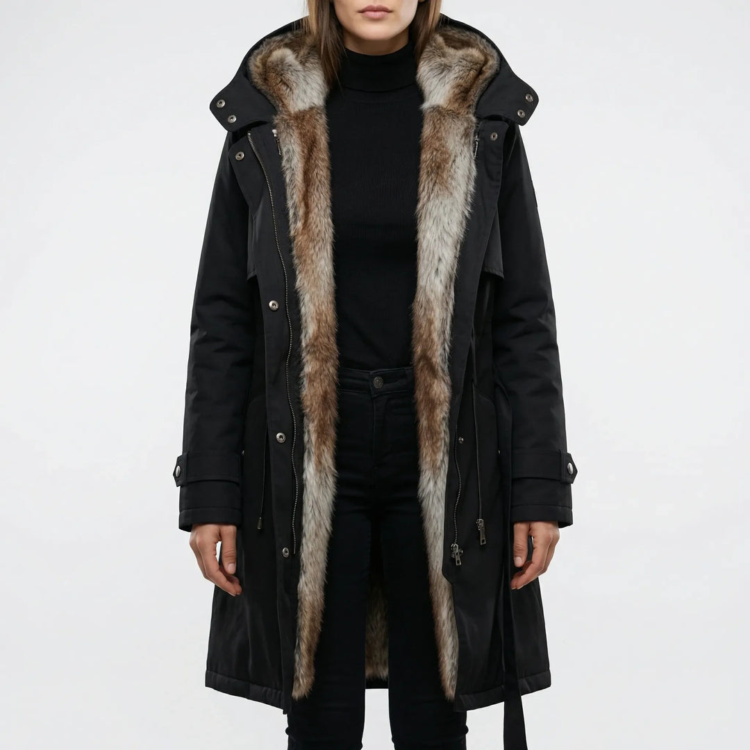 Frostva - Hooded Mid-Length Women's Parka