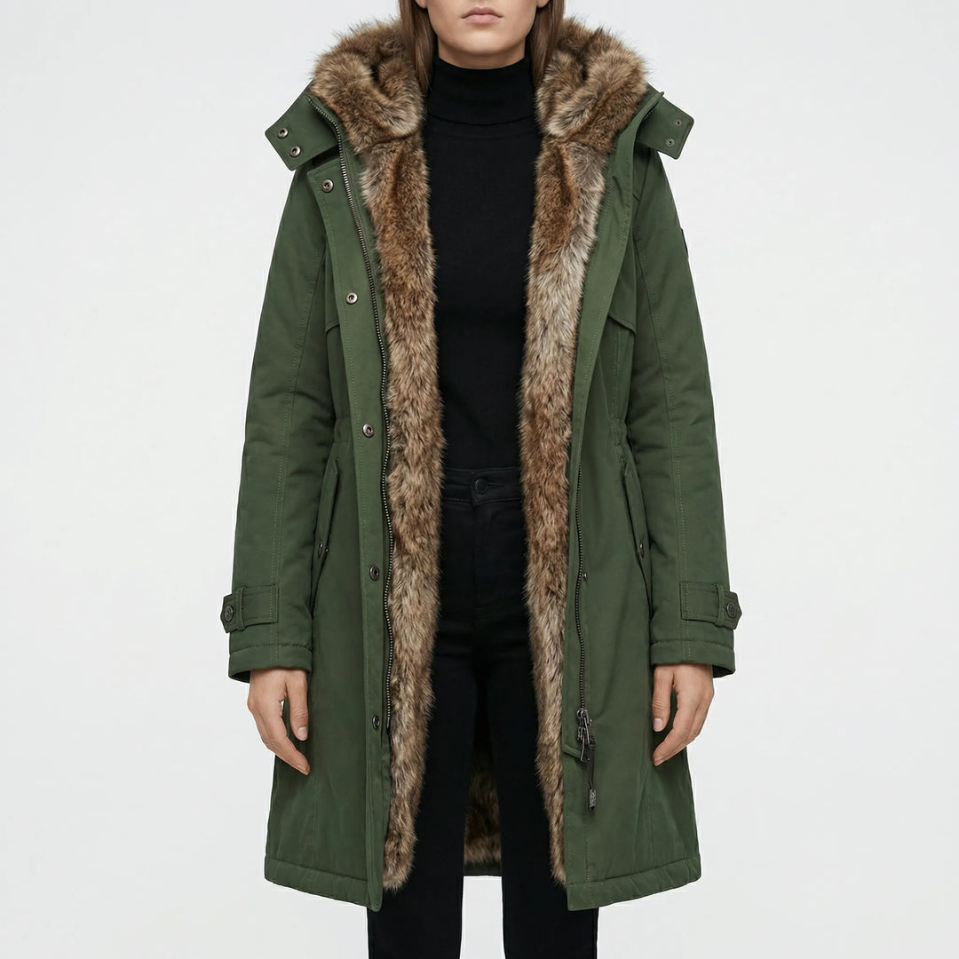 Frostva - Hooded Mid-Length Women's Parka