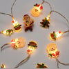 Batteridrivna julfigurer ljusslinga