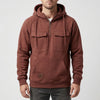 Halv-Zip Huva Pullover För Män