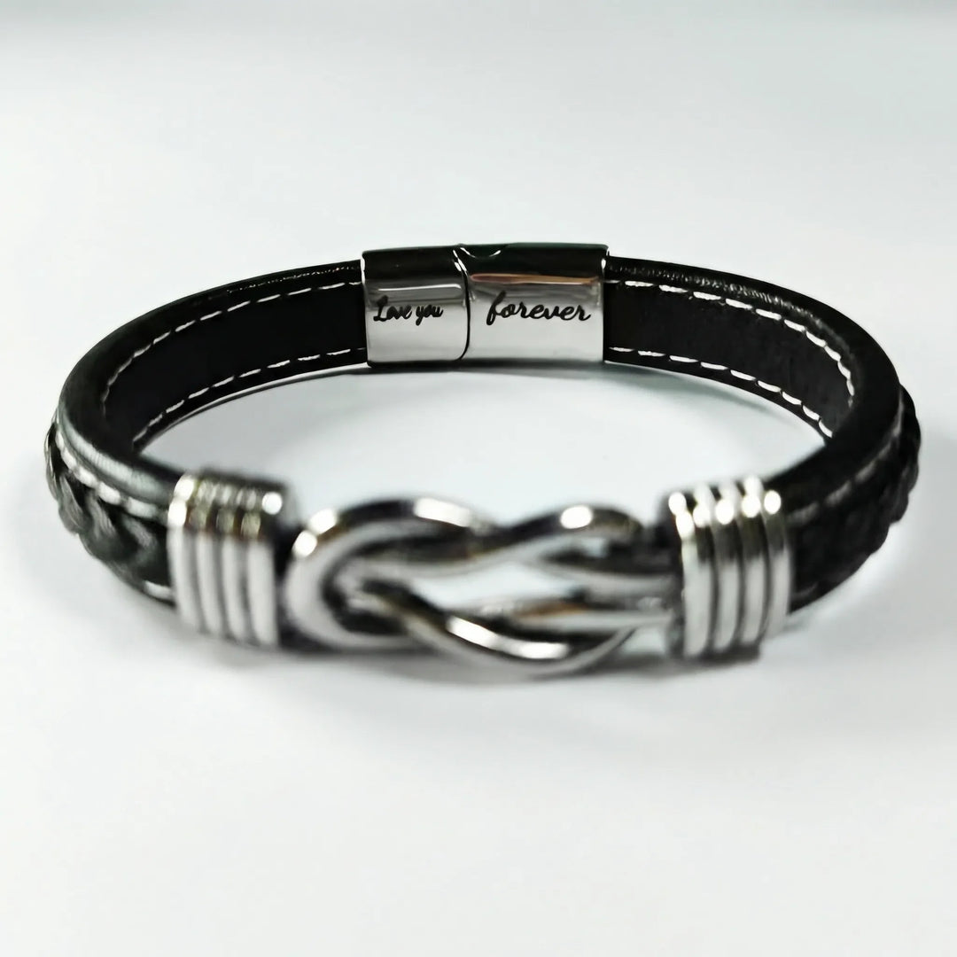 Infinovus - Infinity Charm Braided Wrist Bracelet
