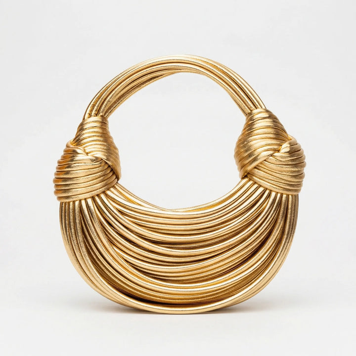 Knotiva - Woven Knot Detail Structured Handbag