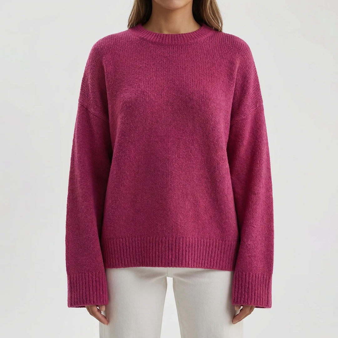 Knovelle - Oversized Chunky Knit Pullover Sweater