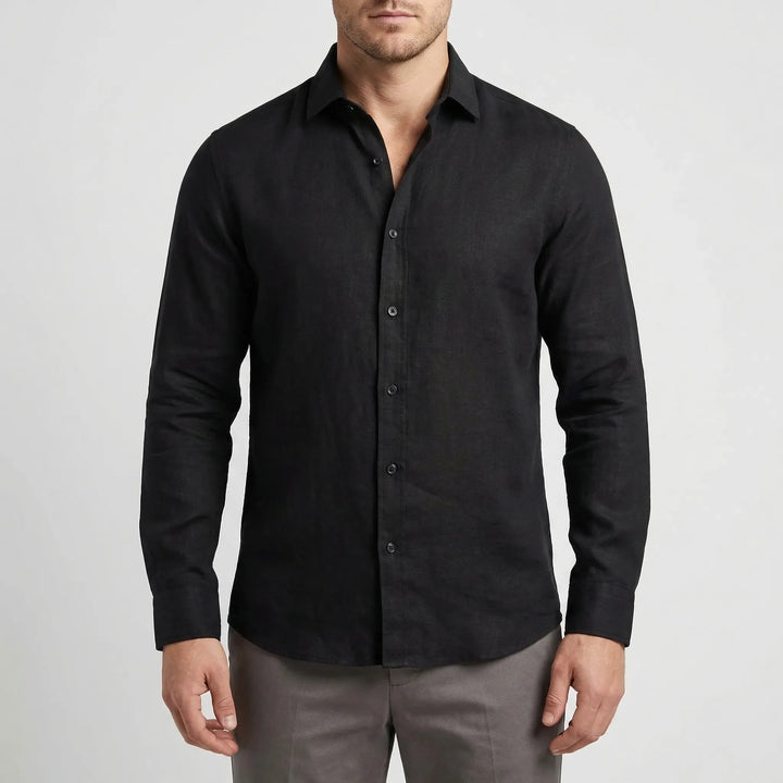 Linvero - Long Sleeve Tailored Button-Down Shirt