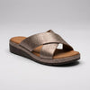 Kors-rem Plattform Slide Sandal för Kvinnor