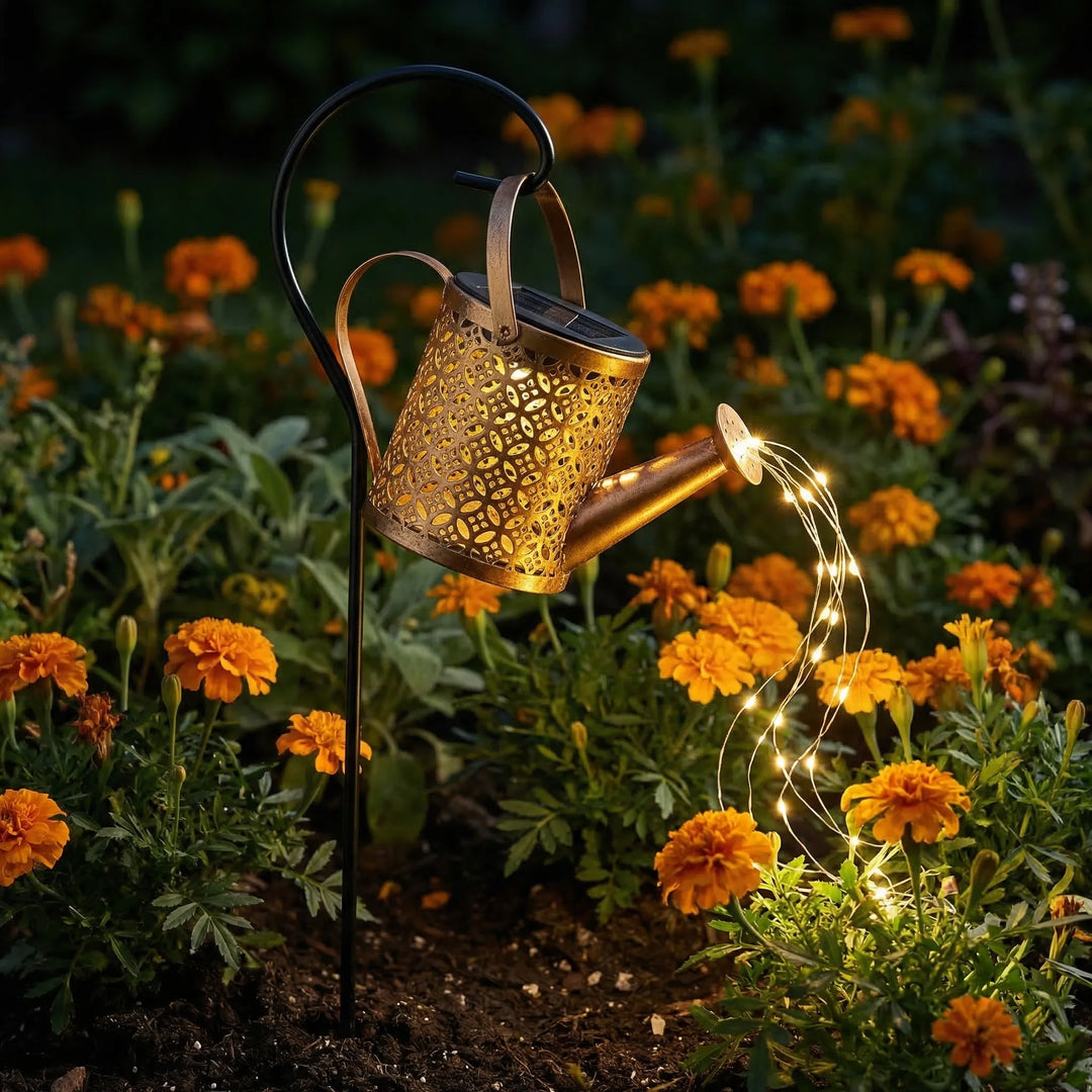 Lumivera - Solar Watering Can Garden Stake Light