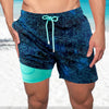 Lediga sportshorts med tryck för män