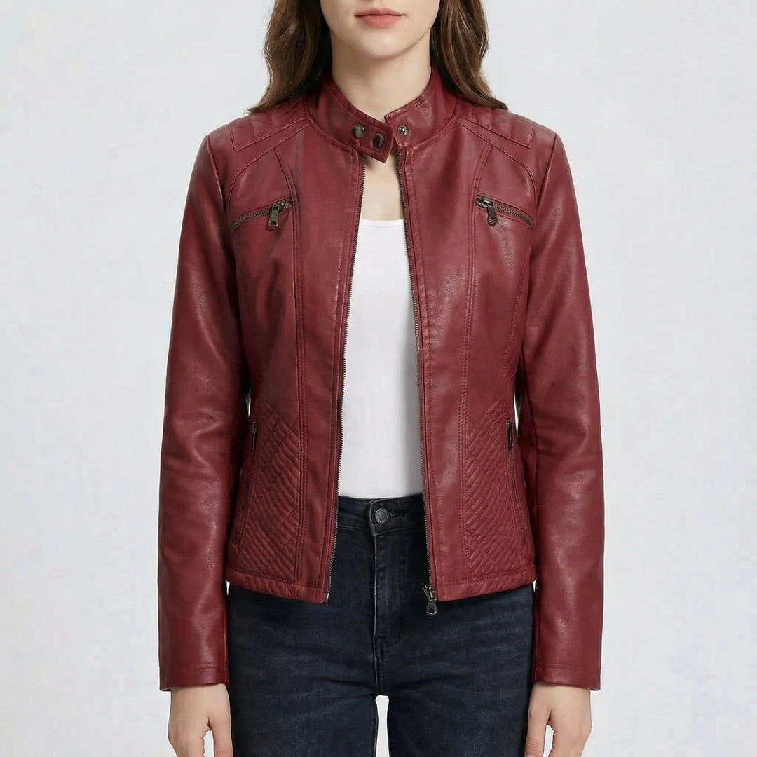 Modera - Slim-Fit Women's Moto Jacket