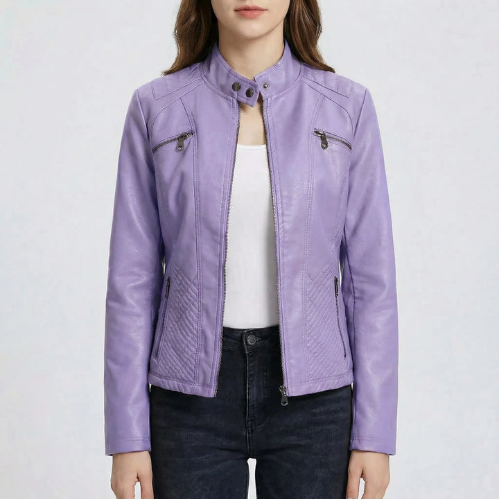 Modera - Slim-Fit Women's Moto Jacket