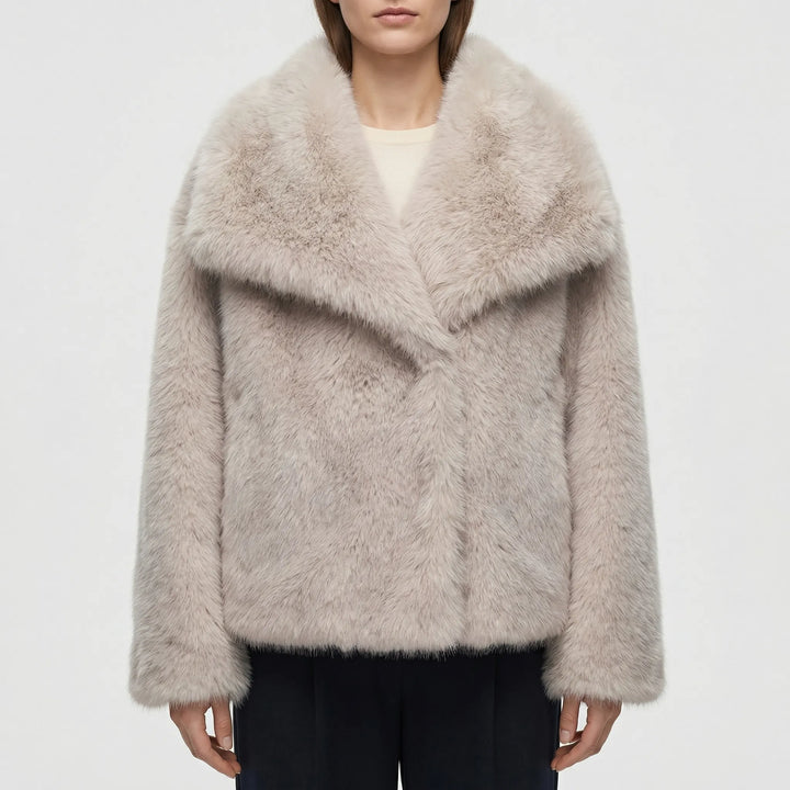 Plushova - Semi-Fitted Faux Fur Winter Jacket