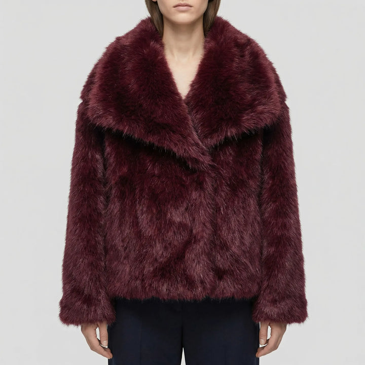 Plushova - Semi-Fitted Faux Fur Winter Jacket