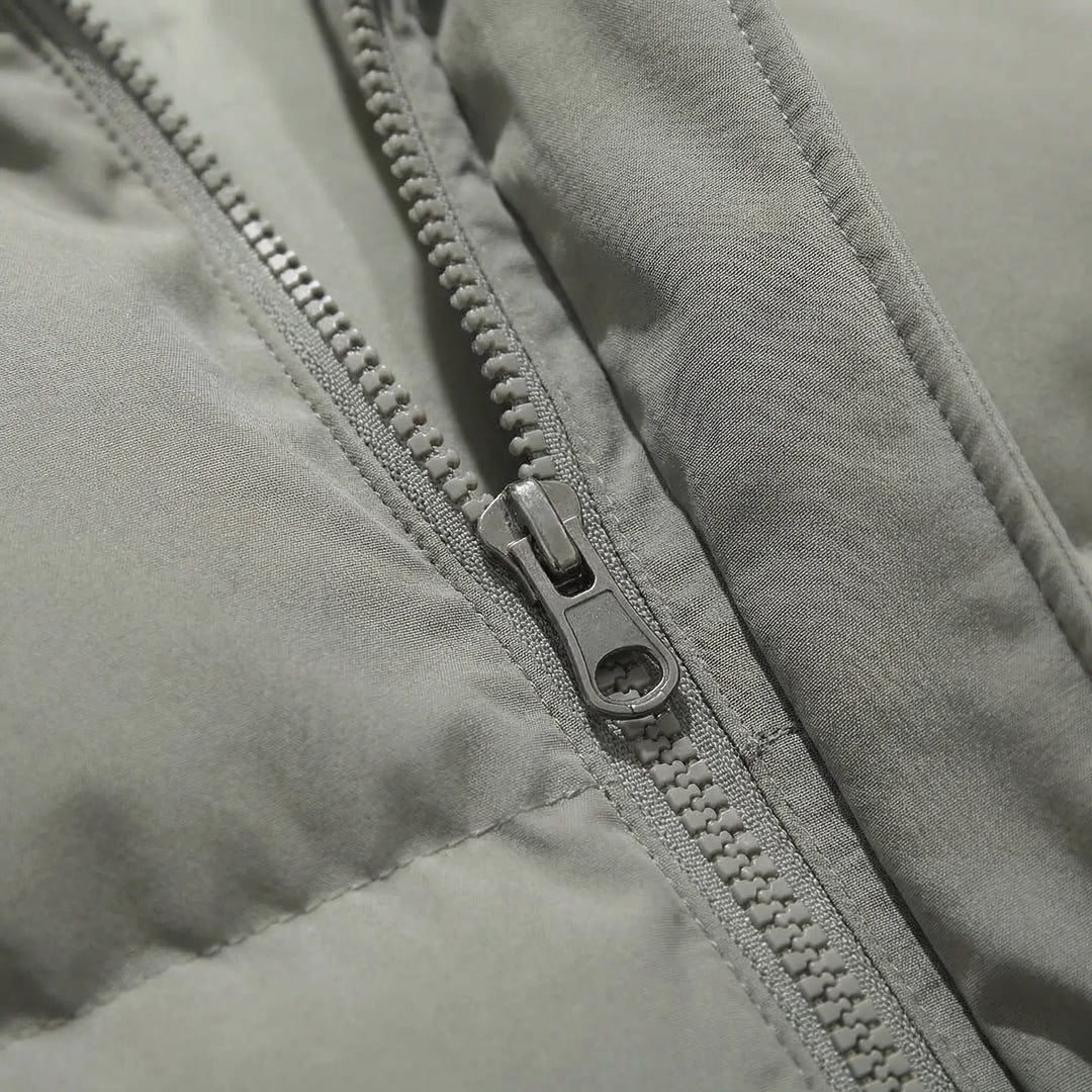 Puffora - Hooded Puffer Jacket With Full-Front Zipper