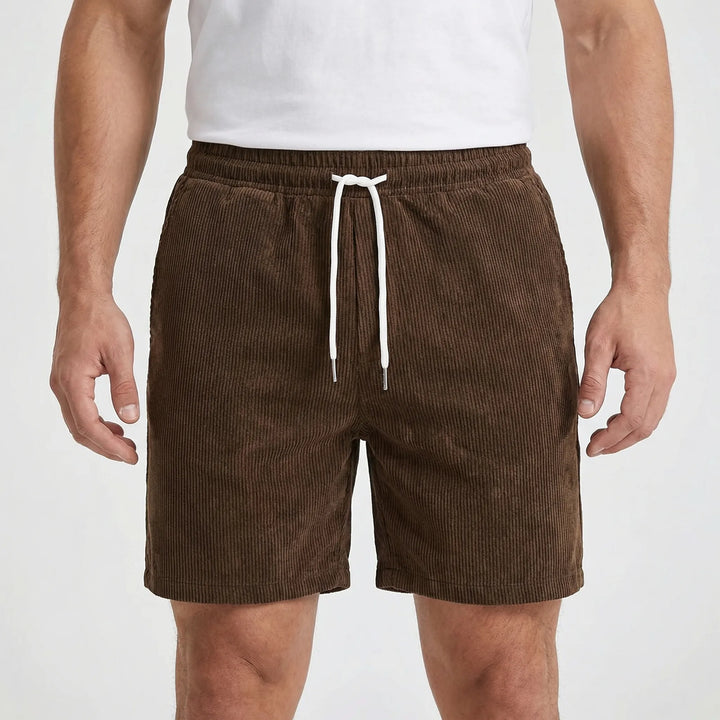 Ribvelo - Ribbed Texture Casual Men's Shorts