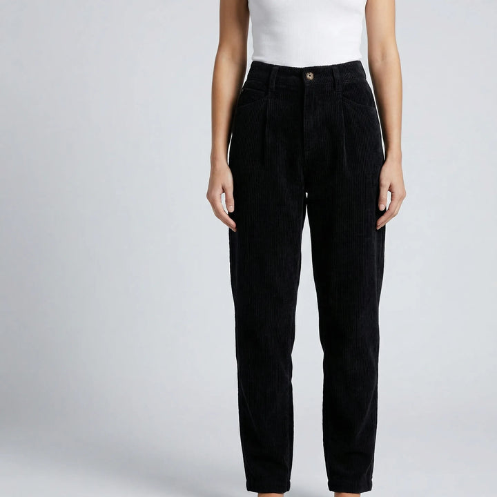 Ridgelle - High-Rise Straight-Leg Corduroy Pants