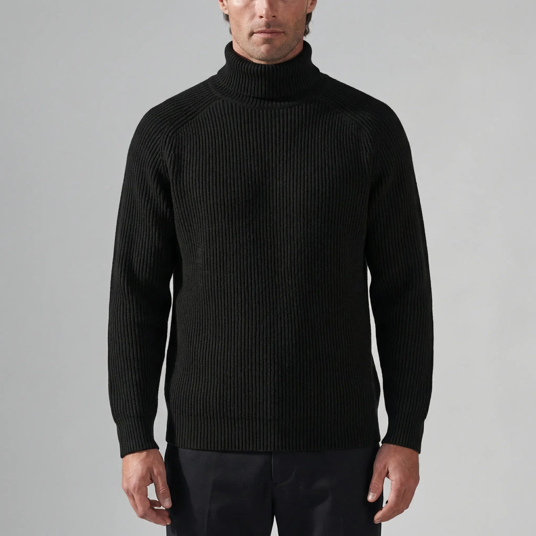 Rollnek - Slim Fit Ribbed Turtleneck Sweater