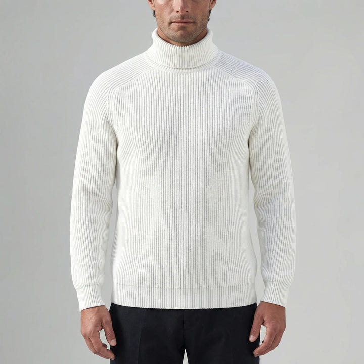 Rollnek - Slim Fit Ribbed Turtleneck Sweater