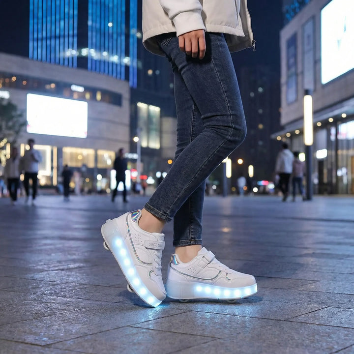 Rolluxe - Kids Light-Up Roller Sneaker Shoe