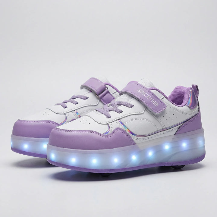 Rolluxe - Kids Light-Up Roller Sneaker Shoe