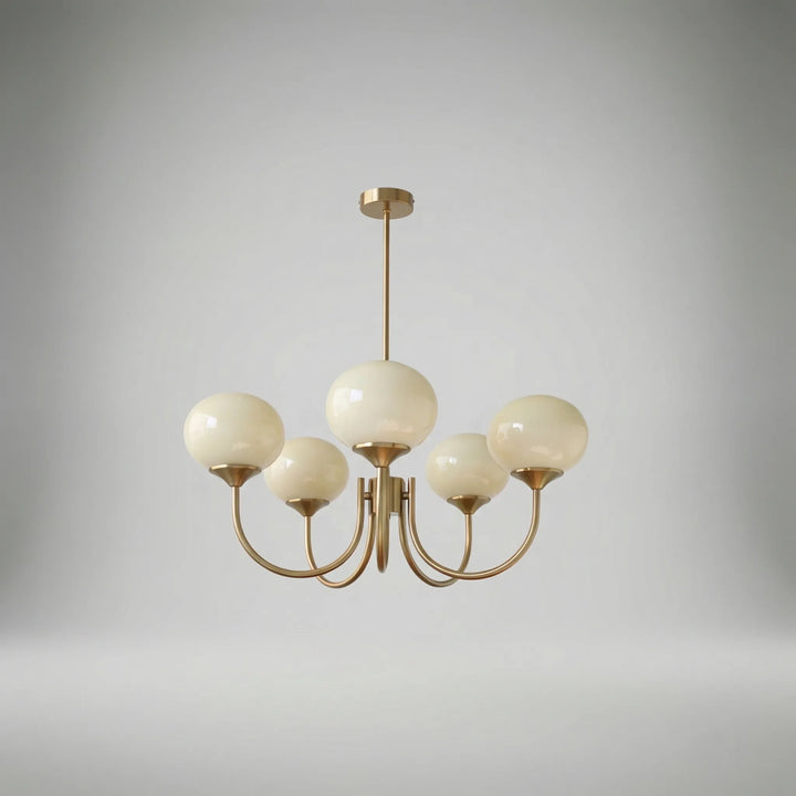 Rosaveil - Multi-Arm Globe Shade Ceiling Chandelier