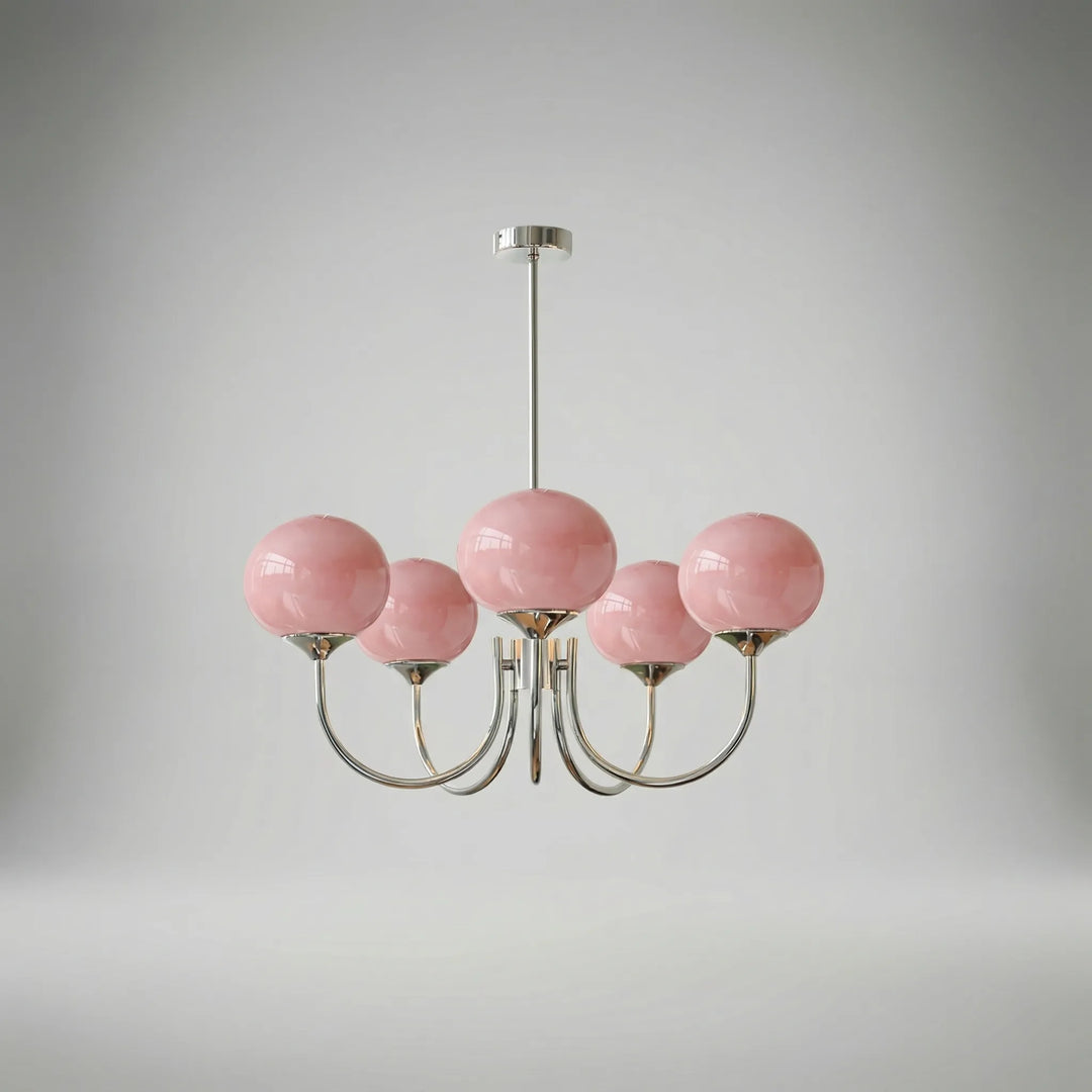 Rosaveil - Multi-Arm Globe Shade Ceiling Chandelier