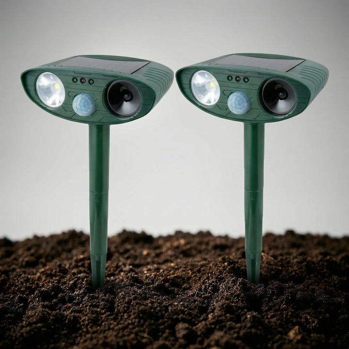 Scurrex - Solar-Powered Ultrasonic Animal Repeller Stake