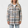 Avslappnad Top Passform Rutig Overshirt
