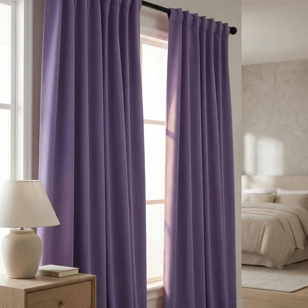 Shadorra - Thermal Blackout Rod Pocket Curtain Panels